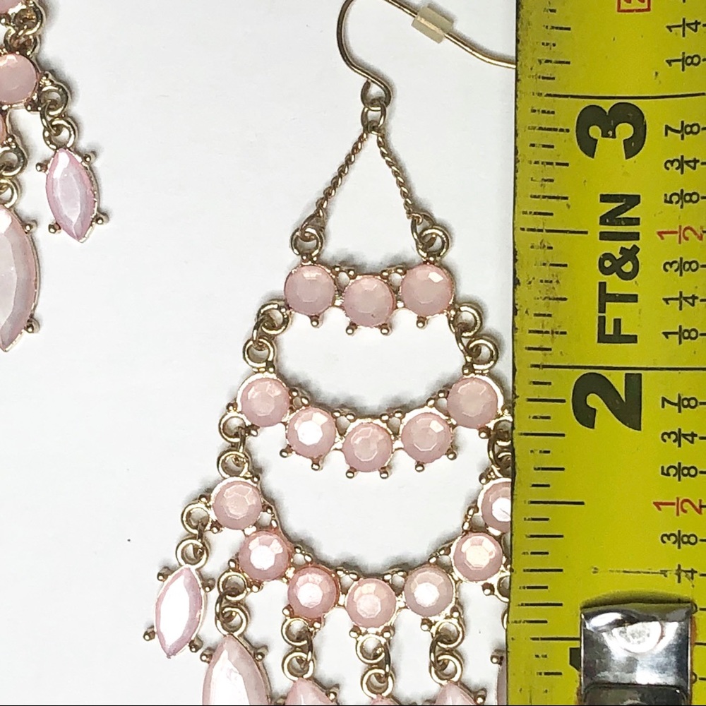 Last Chance……NWOT Kate Spade Rose Gold Pink Chandelier Earrings - Picture 7 of 8